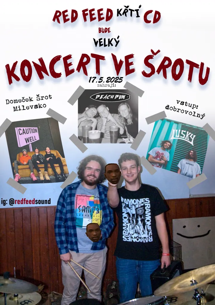 Plakát: Koncert ve Šrotu